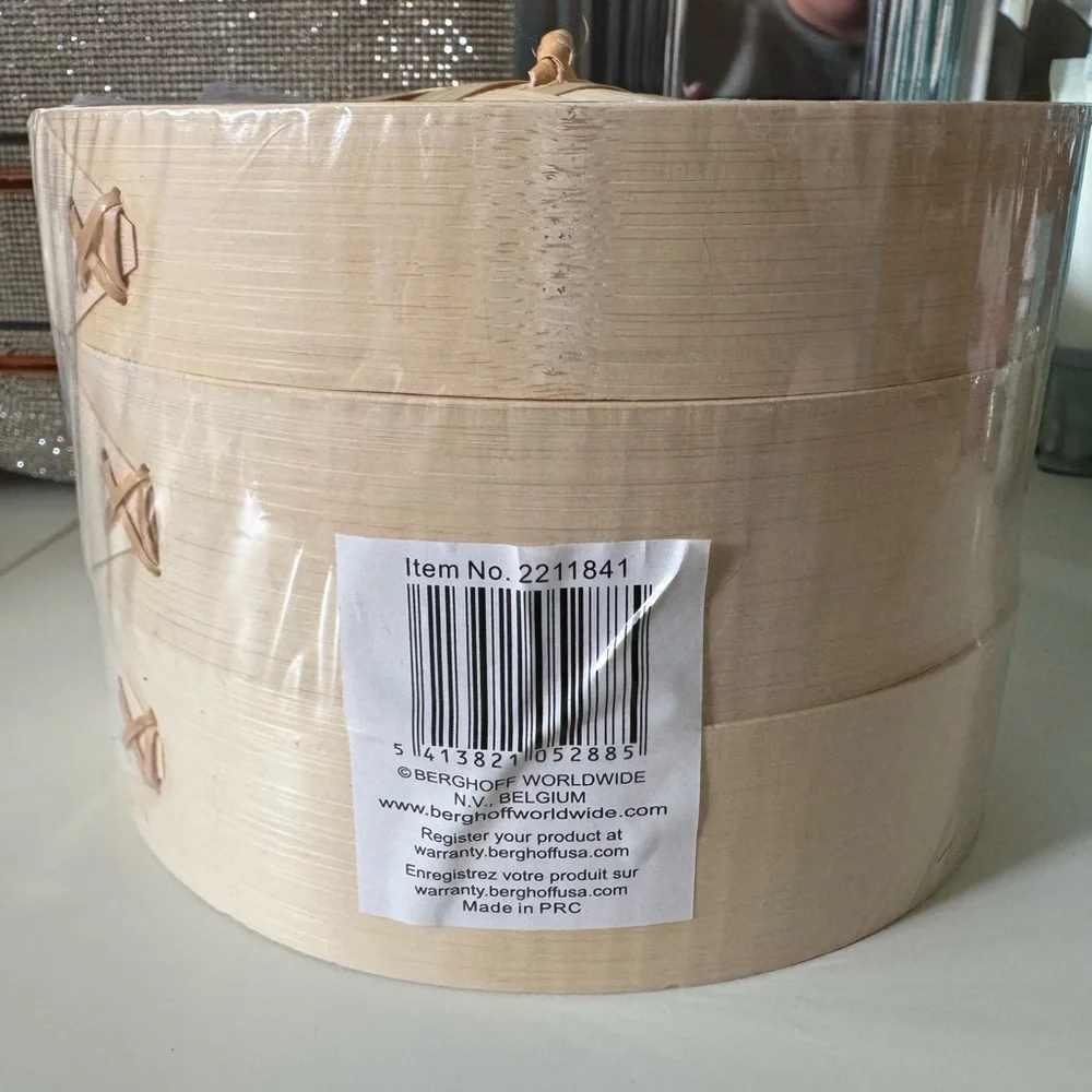 Berghoff Worldwide Bamboo Steamer Basket (7 Inch Diameter)